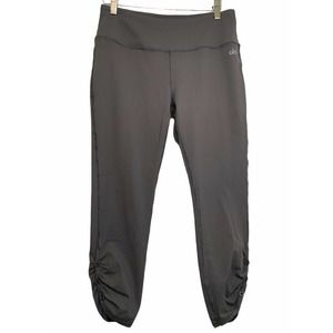 Alo Womens Yoga Capri Leggings Pants Gray M